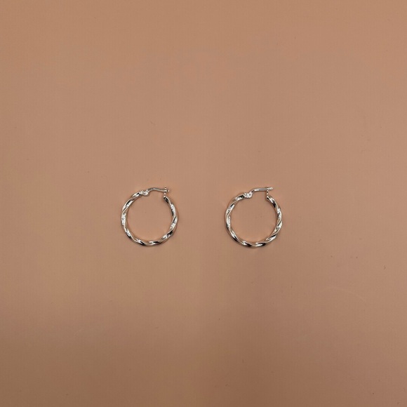 Jewelry - Elegant Silver Hoop Earrings